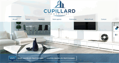 Desktop Screenshot of cupillard-immo.com