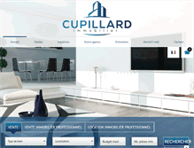 Tablet Screenshot of cupillard-immo.com